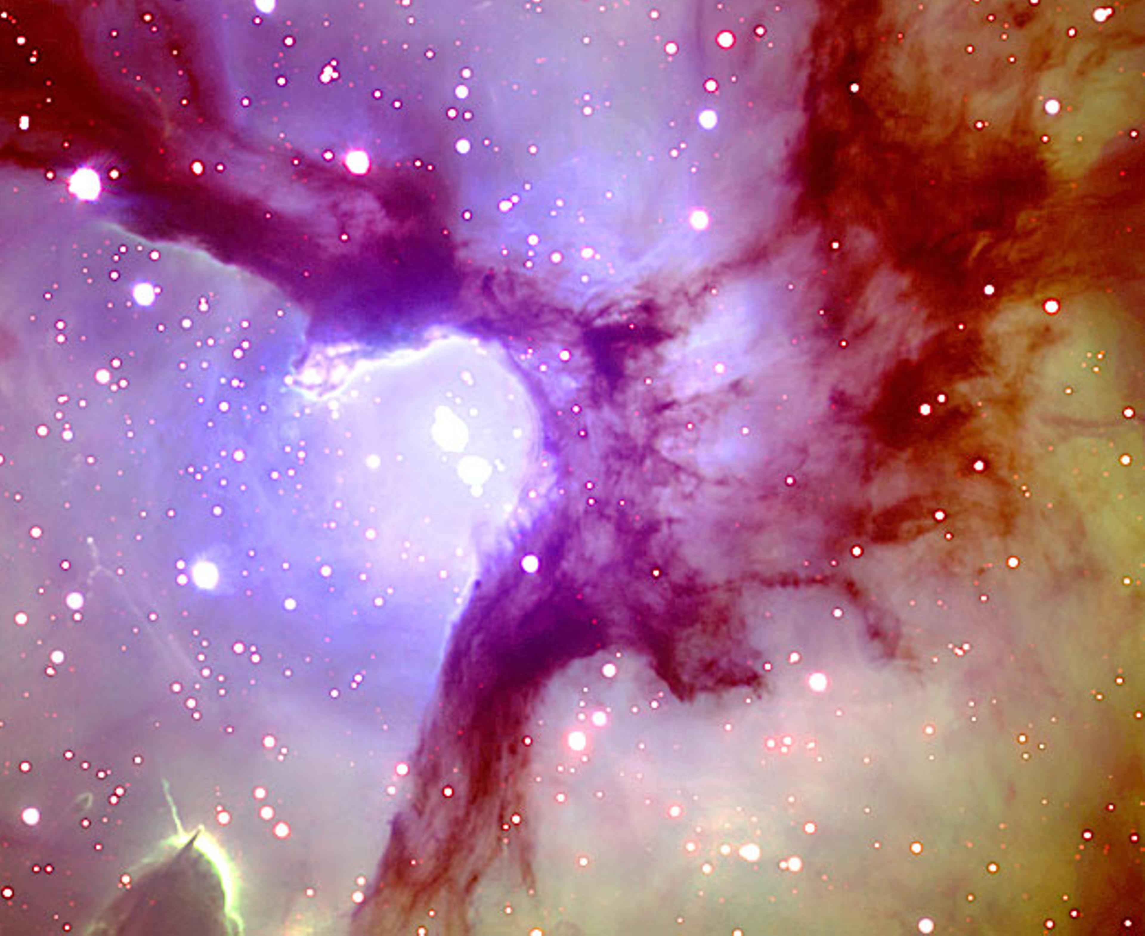 In the Center of the Trifid Nebula